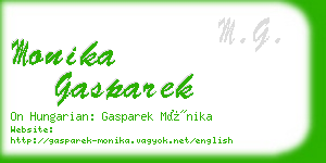 monika gasparek business card